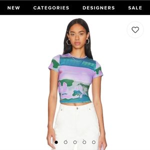 Miaou mini tee in thermal pastel